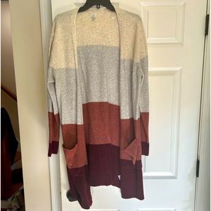 a new day Color Block Cardigan sz L